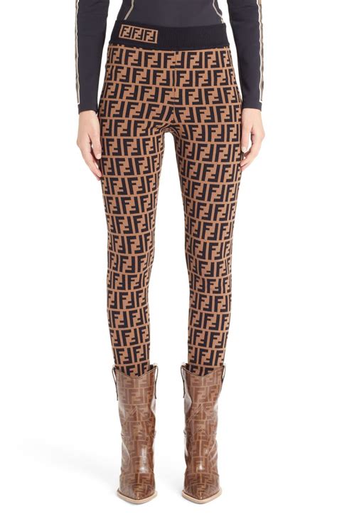 leggings fendi logo|Fendi leggings set.